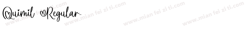 Quimil Regular字体转换